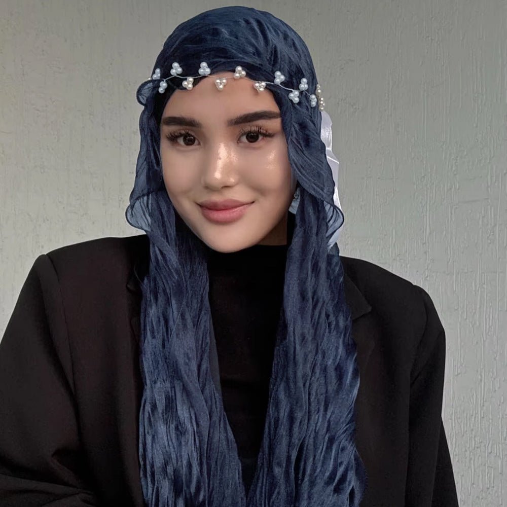 Crinkle Shimmer Hijab(MH228)