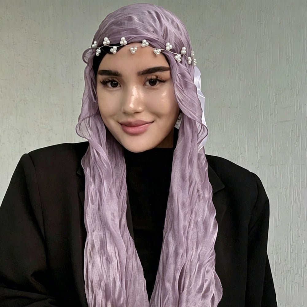 Crinkle Shimmer Hijab(MH228)