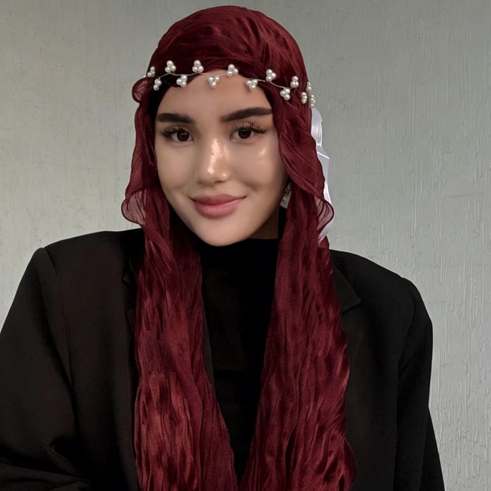Crinkle Shimmer Hijab(MH228)