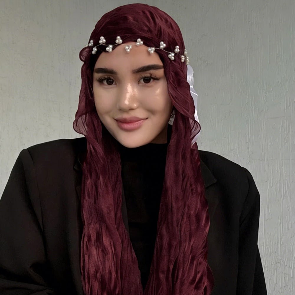 Crinkle Shimmer Hijab(MH228)