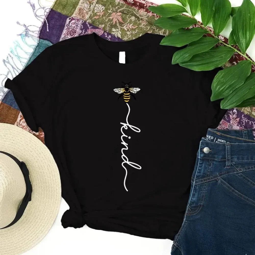 Inspirational Shirt – Bee Kind Script Tee