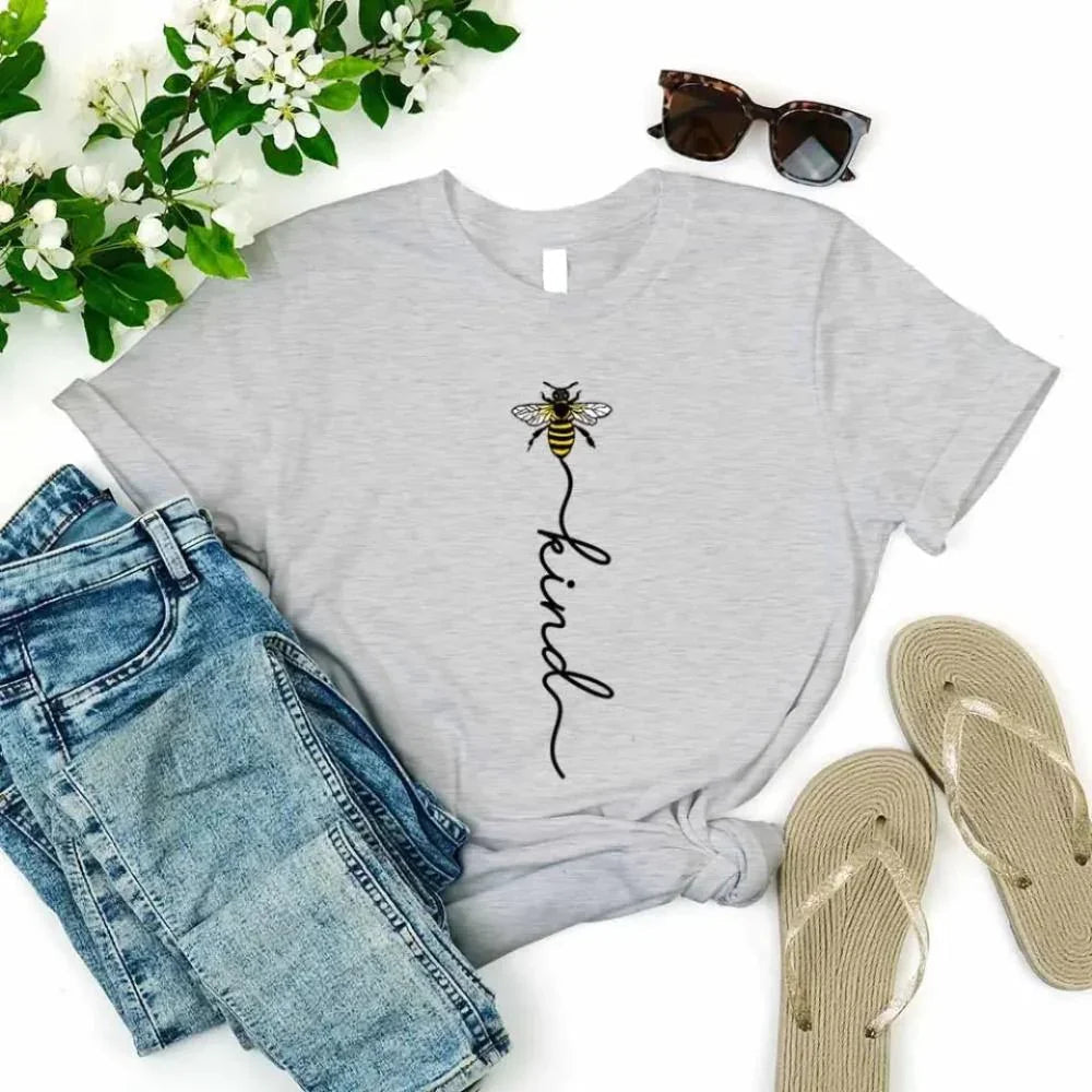 Inspirational Shirt – Bee Kind Script Tee