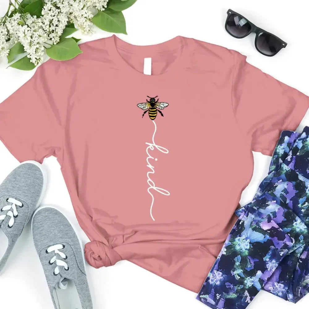 Inspirational Shirt – Bee Kind Script Tee