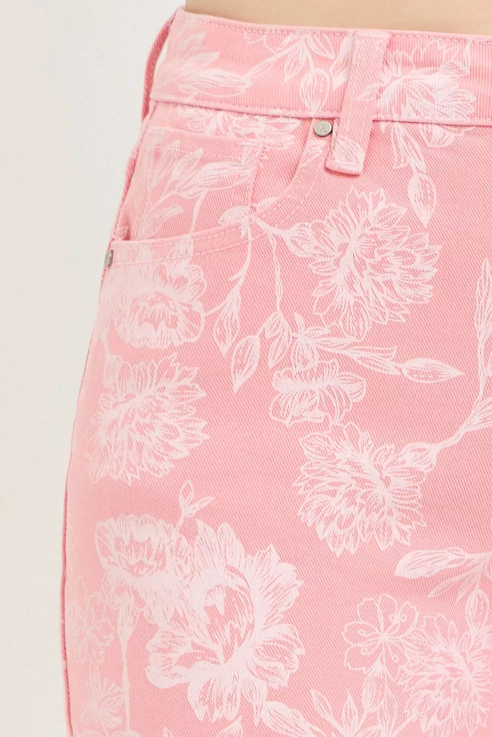 RISEN High Rise Printed Shorts