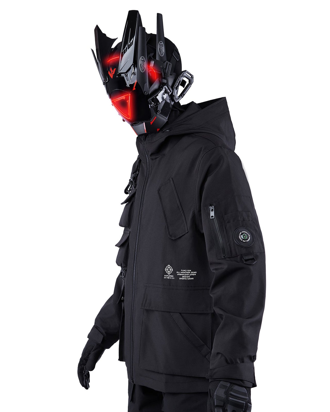 IBJ333 Tactical Matte Black Jacket
