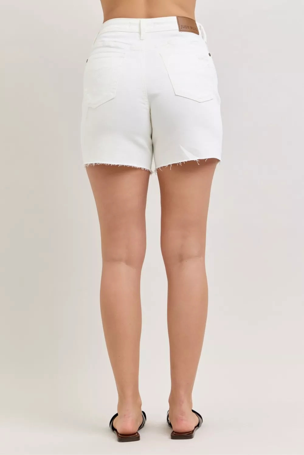 Judy Blue High Waist Rigid Magic Dad Short with Cell Phone Back Pocket