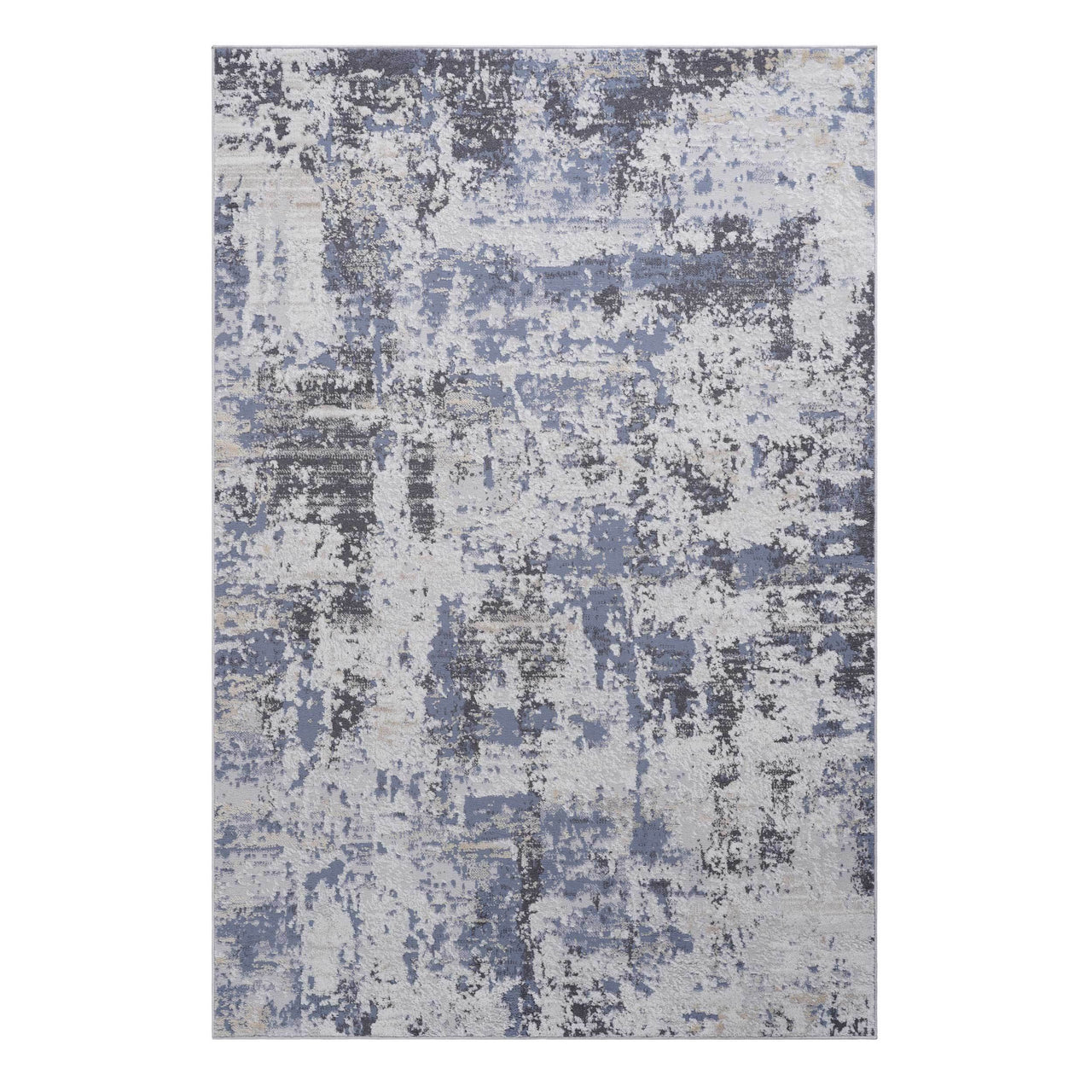 NAAR PAYAS Collection 8X10 Grey / Denim / Abstract Area Rug