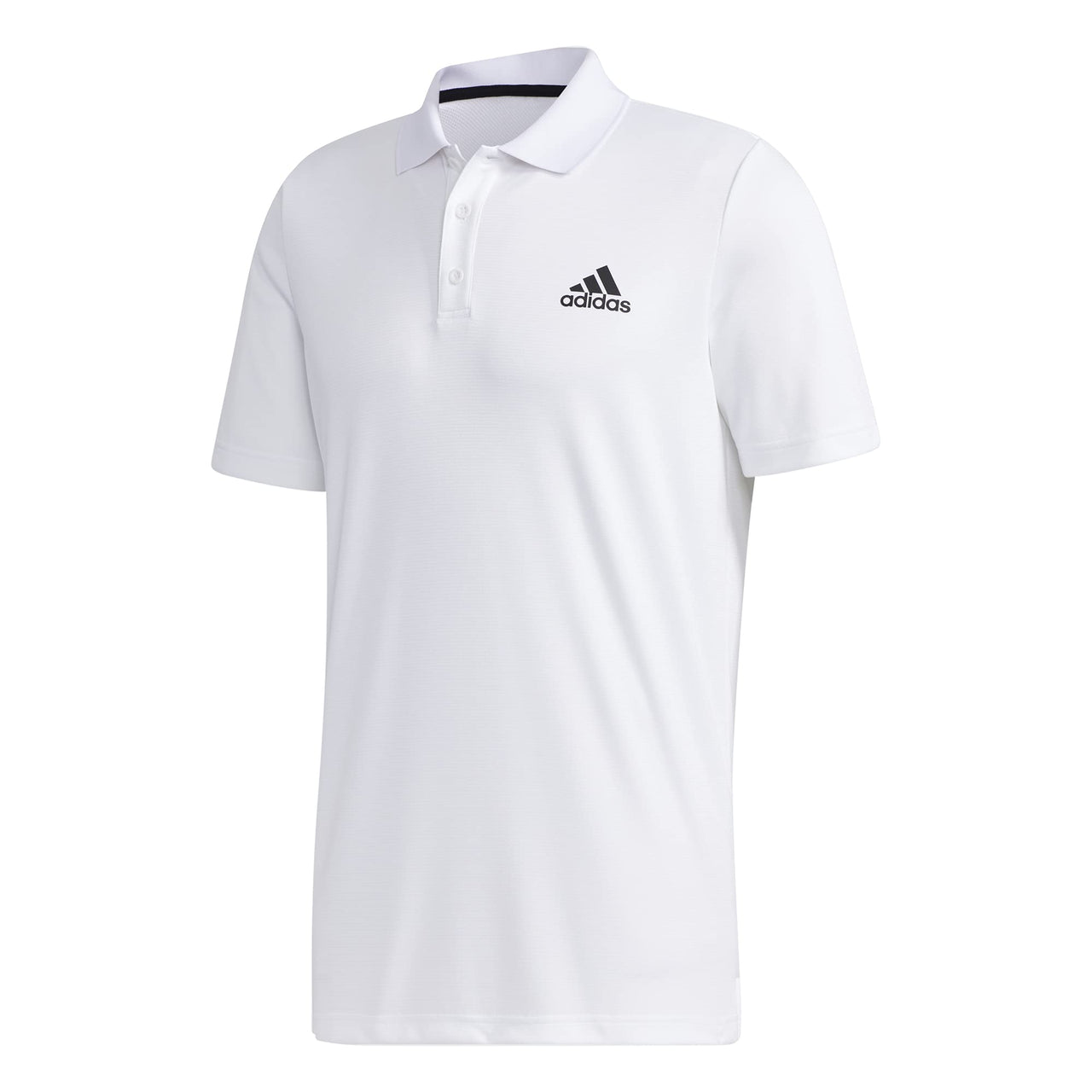 adidas Mens Designed 2 Move 3-Stripes Polo Shirt White/Black Small