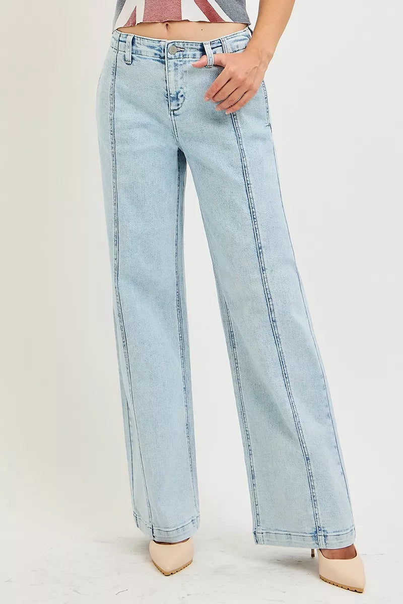 RISEN Slouchy Wide Leg Jeans
