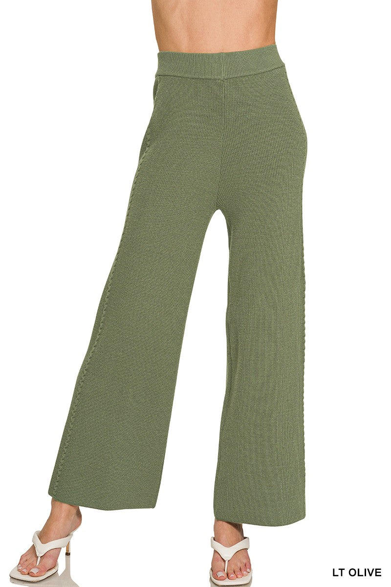 Zenana Viscose Sweater Pants