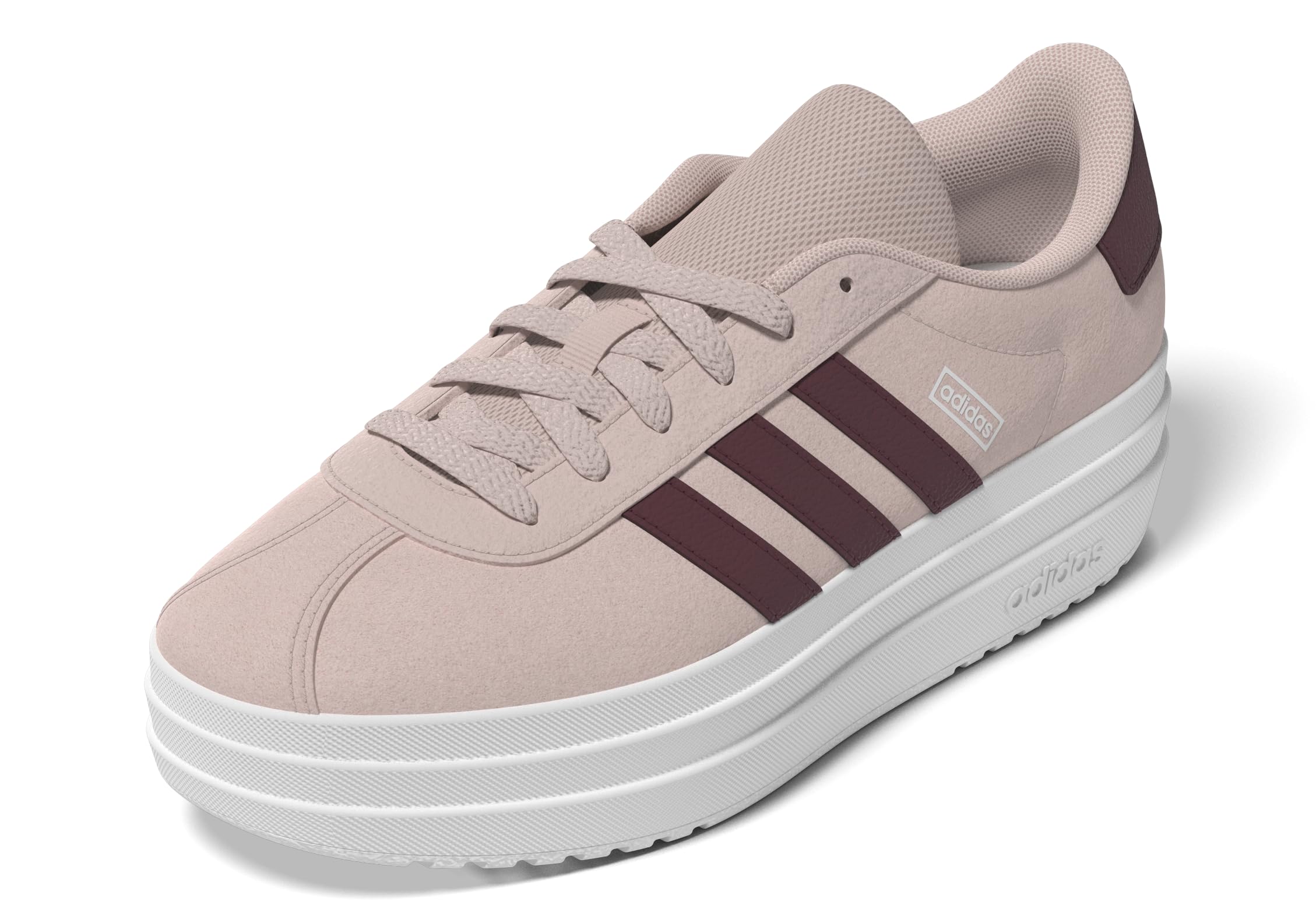 adidas VL Court Bold Sneaker Wonder Quartz/Shadow Red/White 6 US Unisex Big Kid
