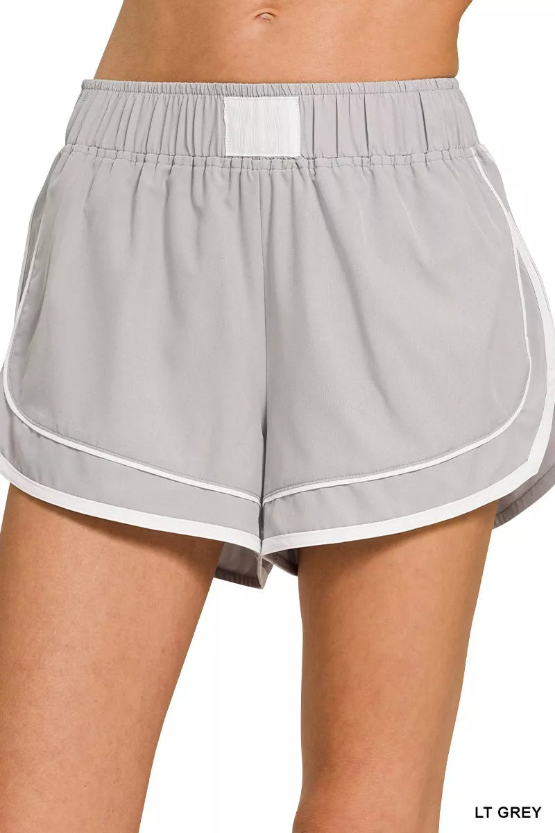 Zenana Soft Woven Lined Dolphin Shorts