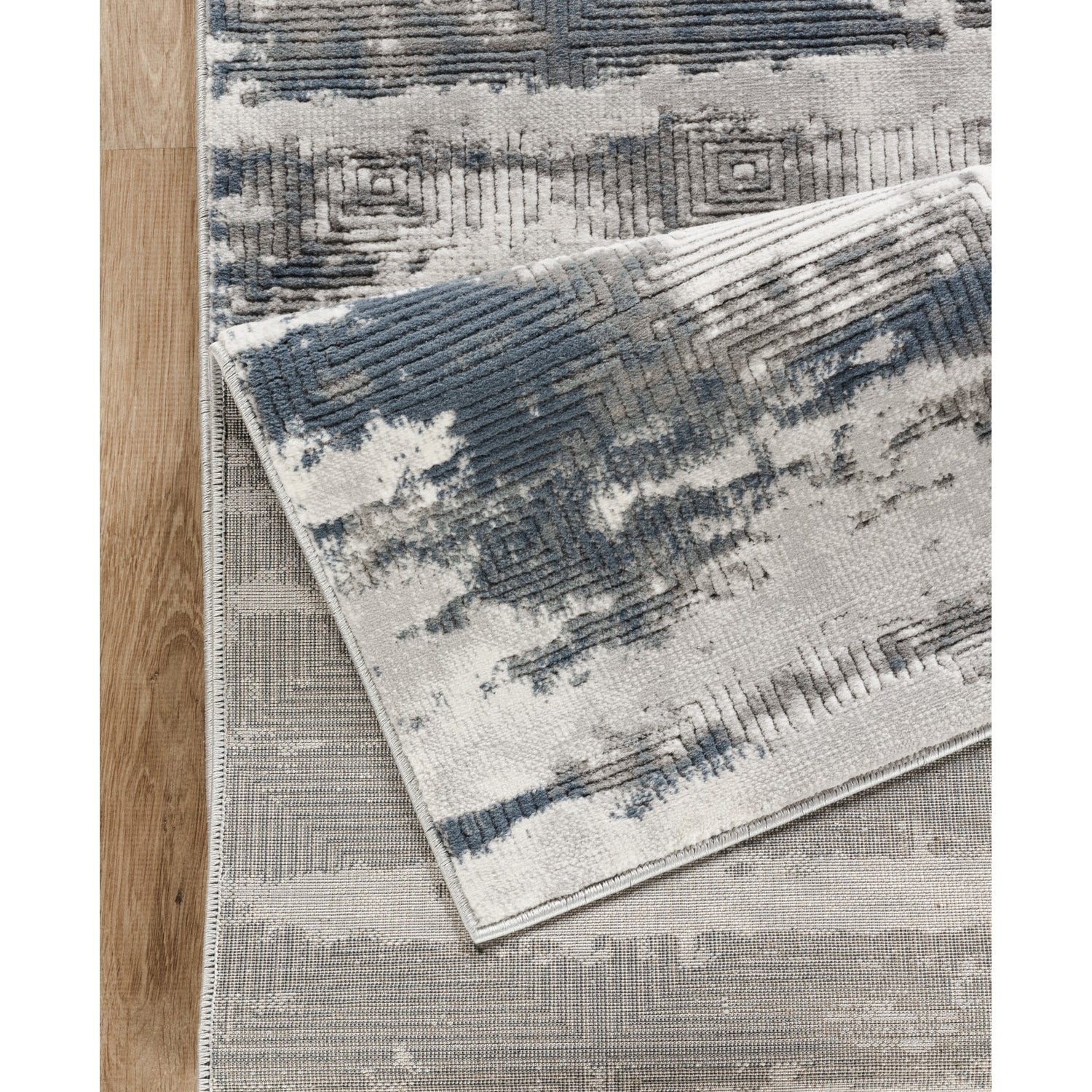 Geometrix GC_DIM1011 Gray 7 ft. 10 in. x 10 ft. 6 in. Contemporary Area Rug with Geometric 3D Effect