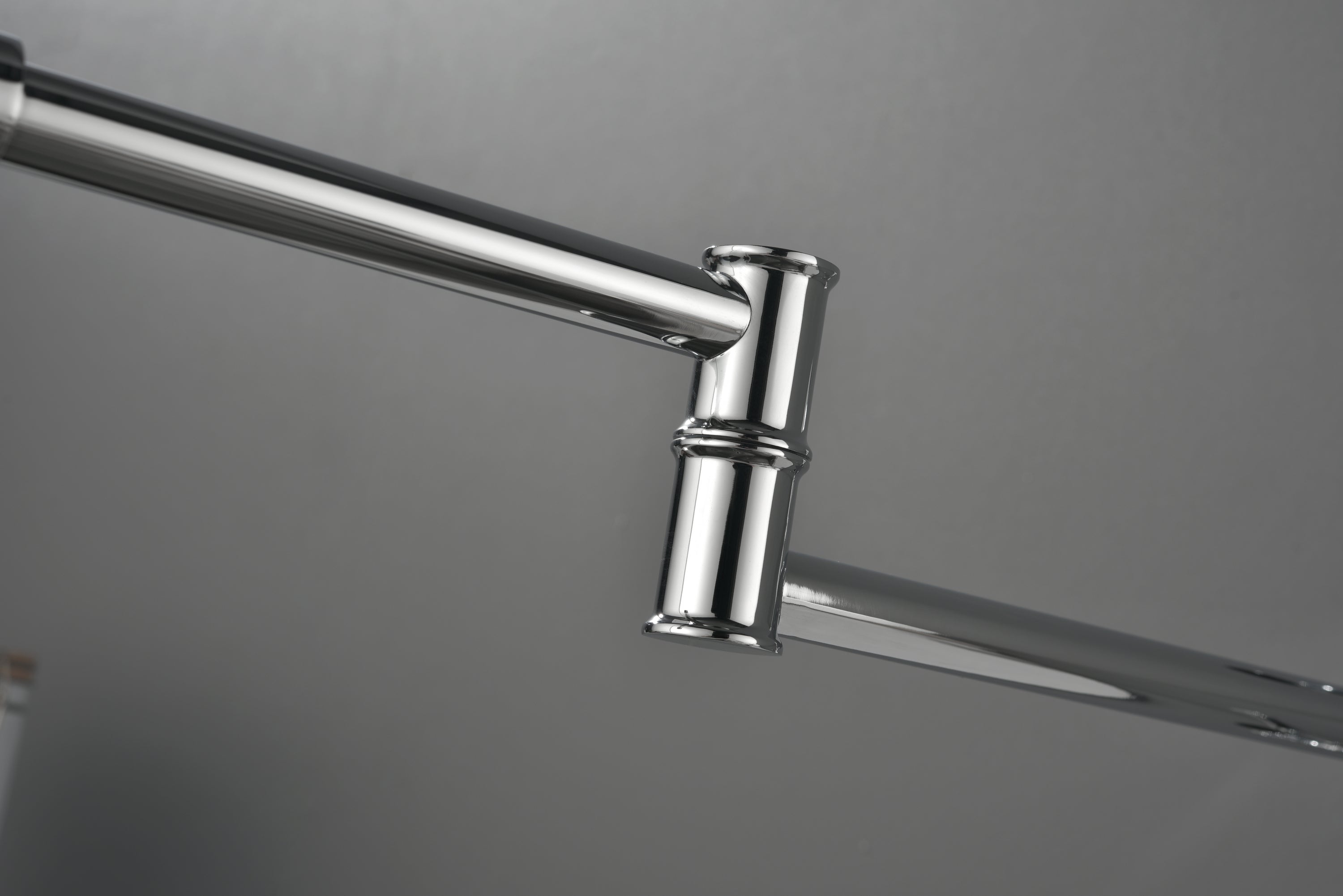 Wall mounted Pot Filler Faucet, Modern Brass Pot Filler Two-Attachment Wall Mount Folding Kitchen Pot Filler Swing Arm