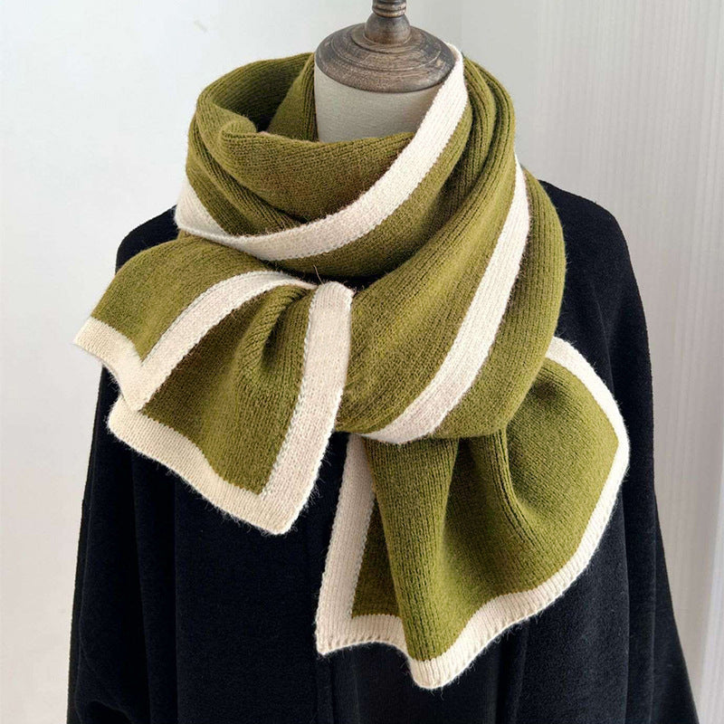Color Matching Scarf Knitted Wool Scarf (See size chart where applicable)