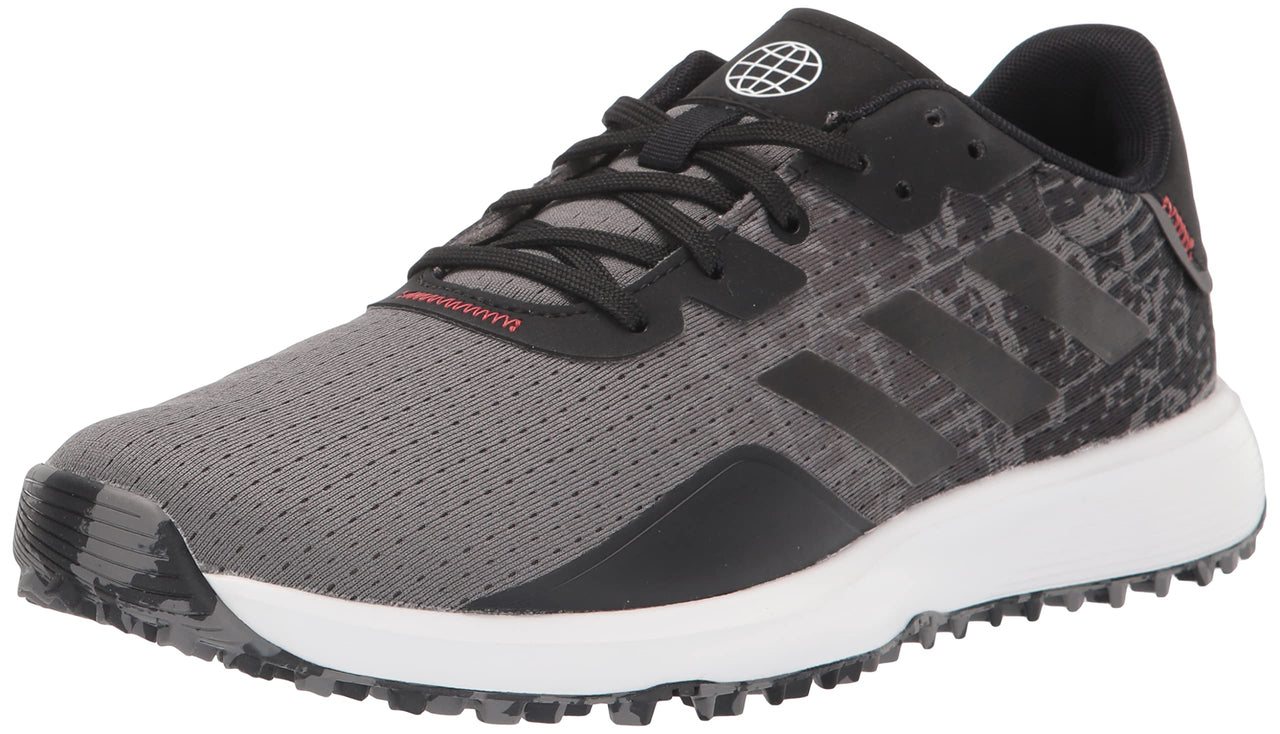 adidas Mens S2G Spikeless Golf Shoes Grey Four/Core Black/Grey Six 7