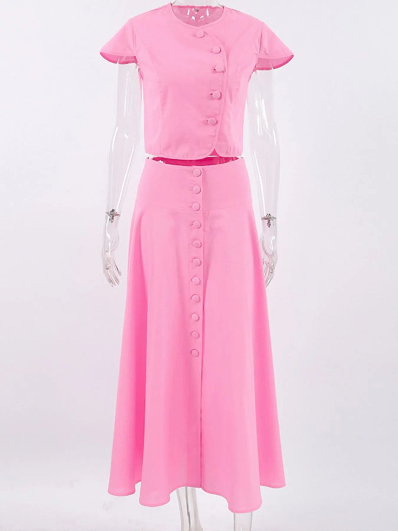 Short Sleeve Top and Skirt set