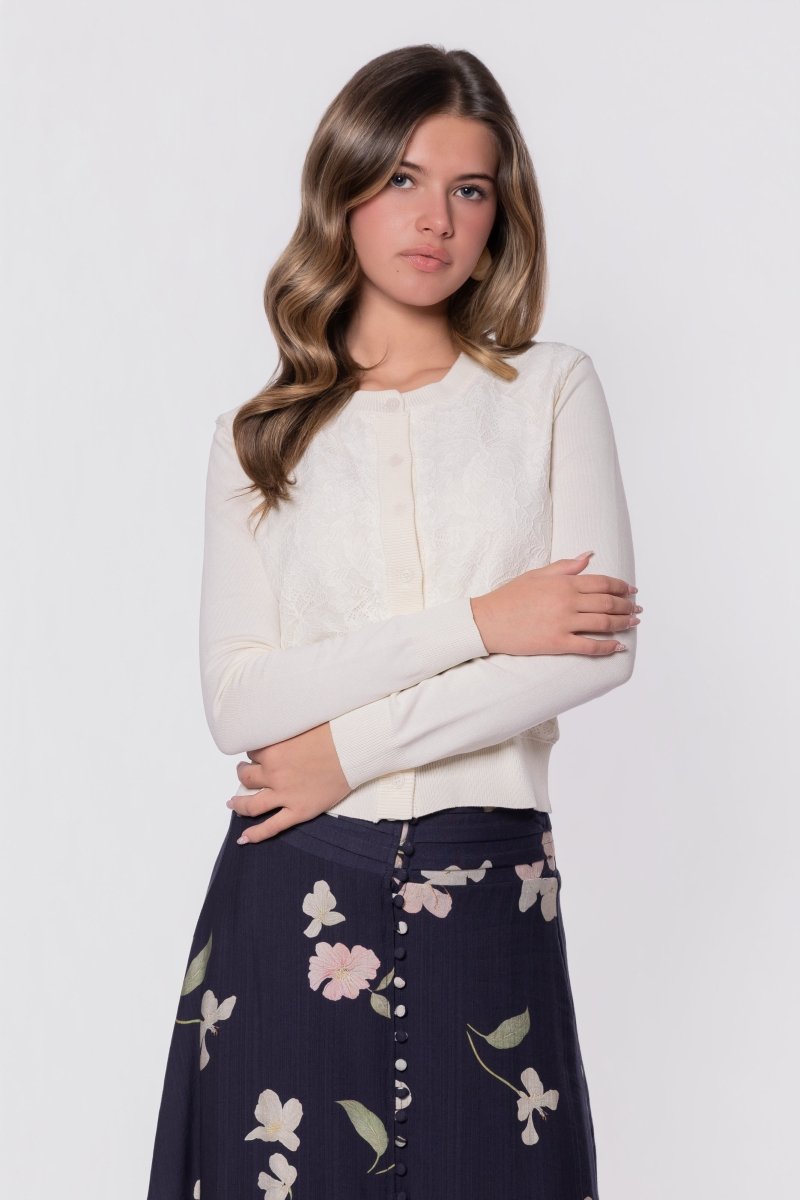 Dahlia Cardigan (White)