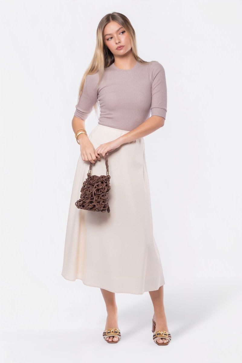 Dakota Skirt (Ivory Solid)