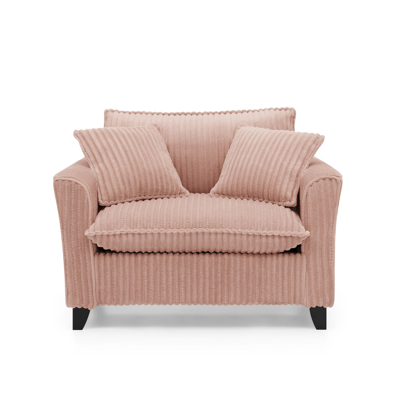 Lazy sofa chair, comfortable single-person sofa chair, with a backrest and soft seat cushion, having armrests on both sides, suitable for living room and bedroom - Pink