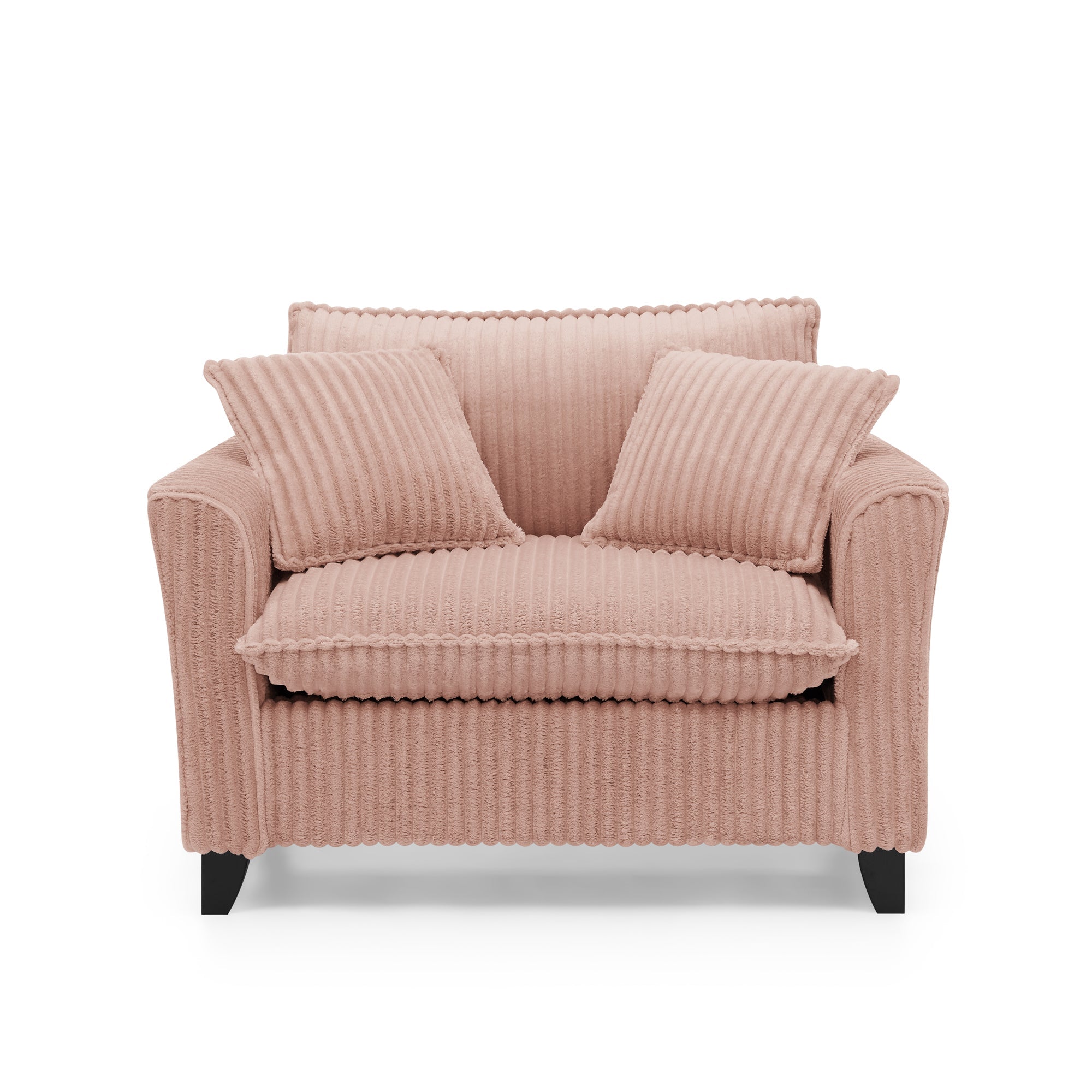Lazy sofa chair, comfortable single-person sofa chair, with a backrest and soft seat cushion, having armrests on both sides, suitable for living room and bedroom - Pink