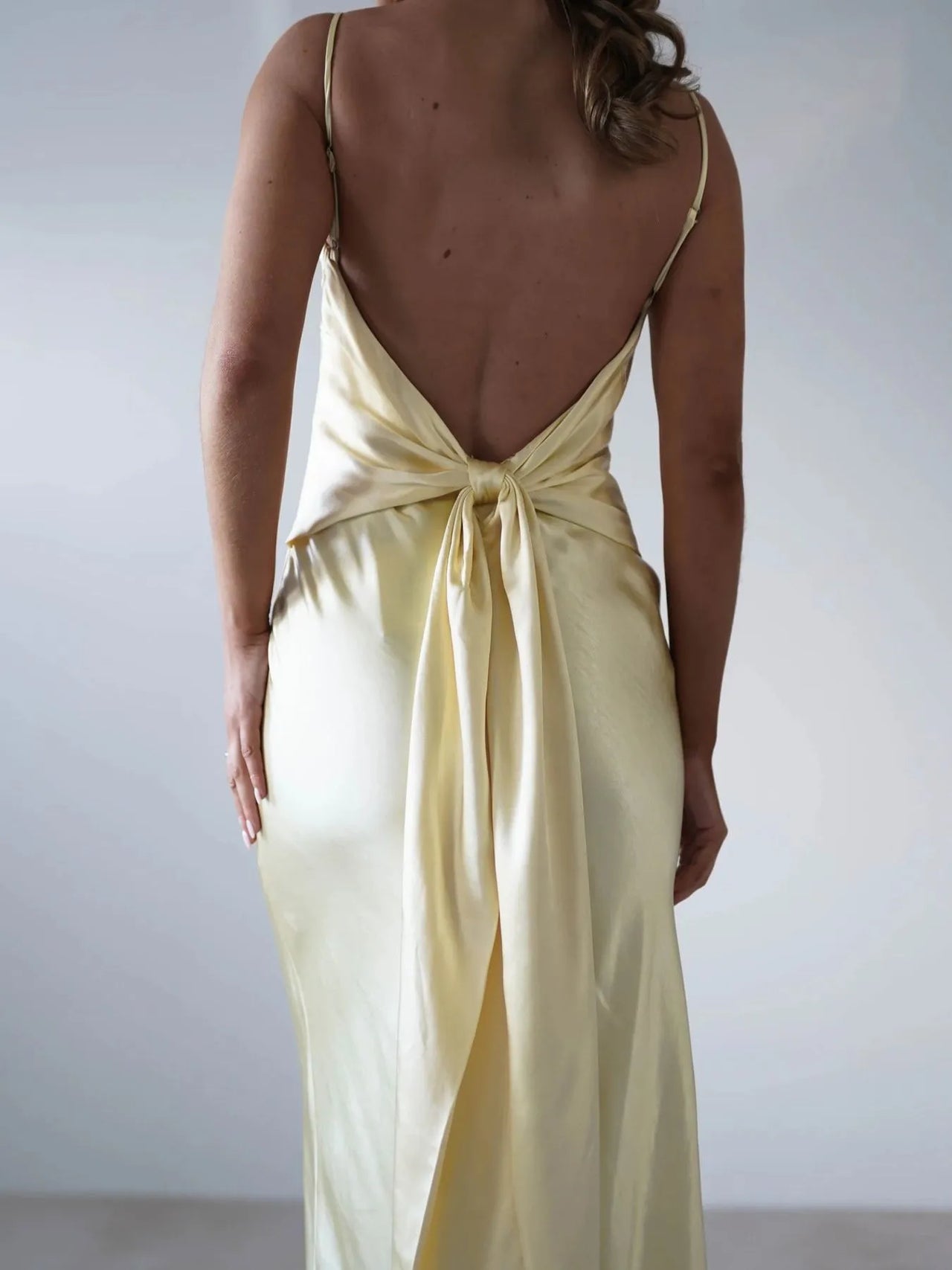 Satin Backless Cami Dress (See size chart where applicable)