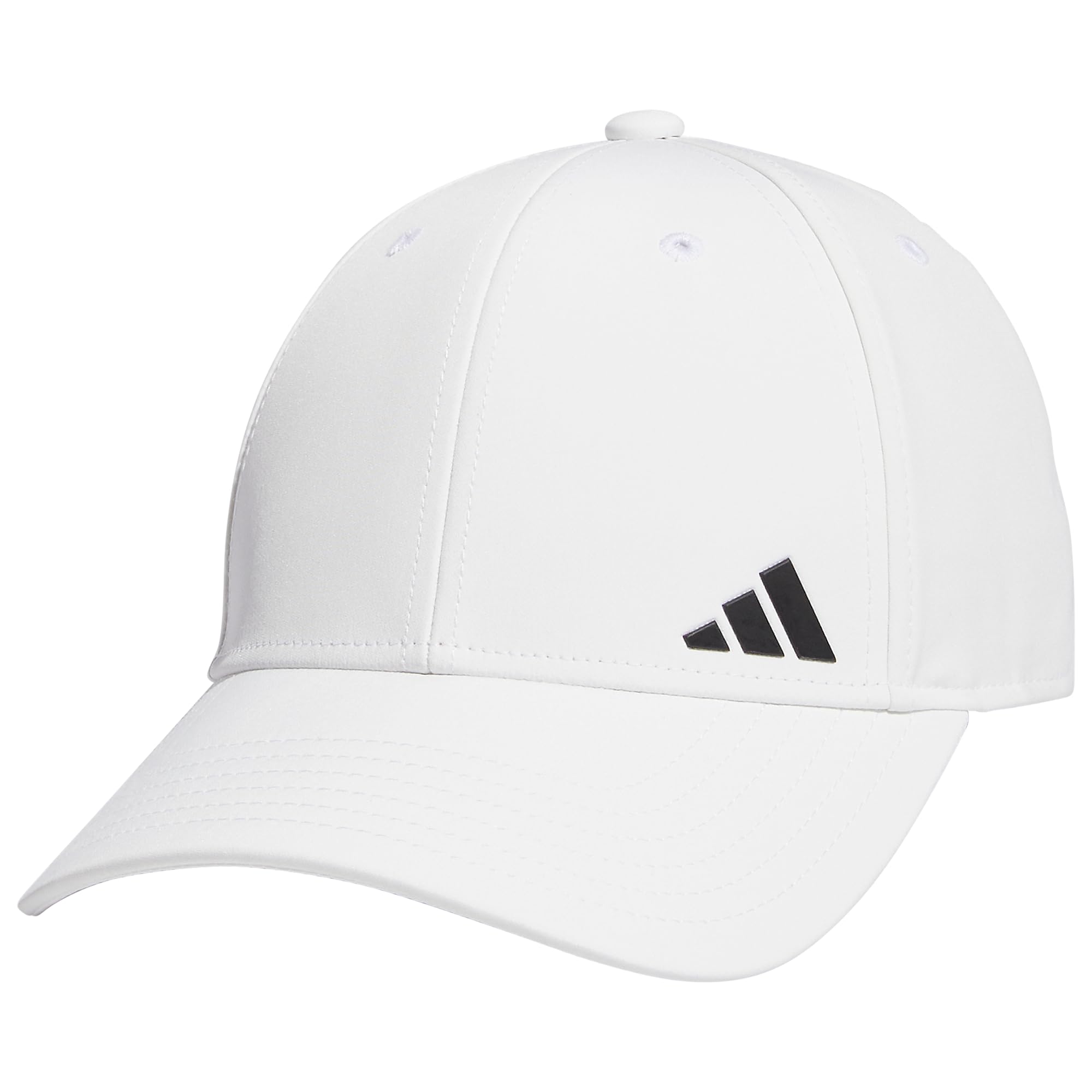 adidas Womens Backless Ponytail Hat Adjustable Fit Baseball Cap White/Black One Size