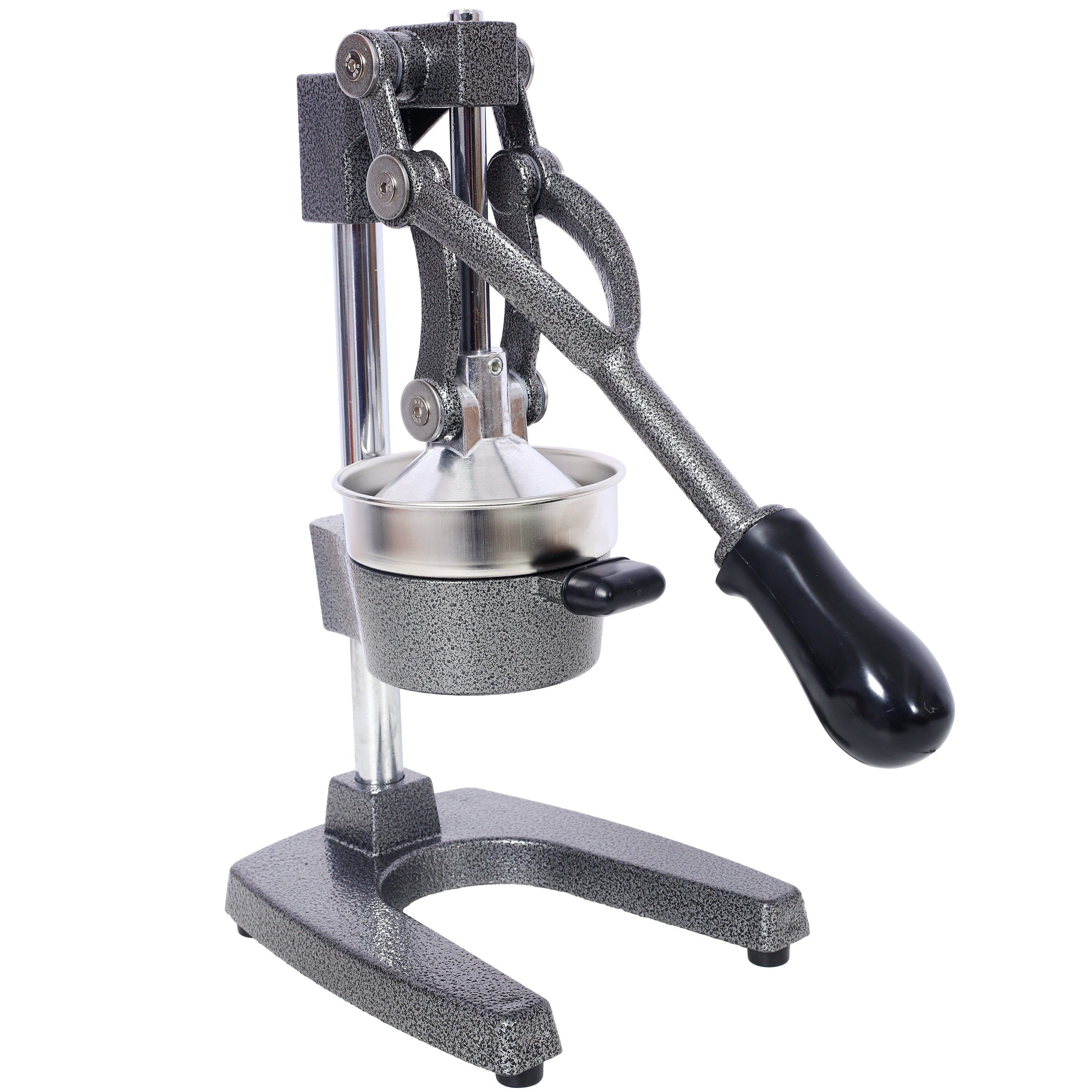 Cast Iron Citrus Juicer, Extra-Large Commercial Grade Manual Hand Press , Heavy Duty Countertop Squeezer for Fresh Orange Juice ,grey color