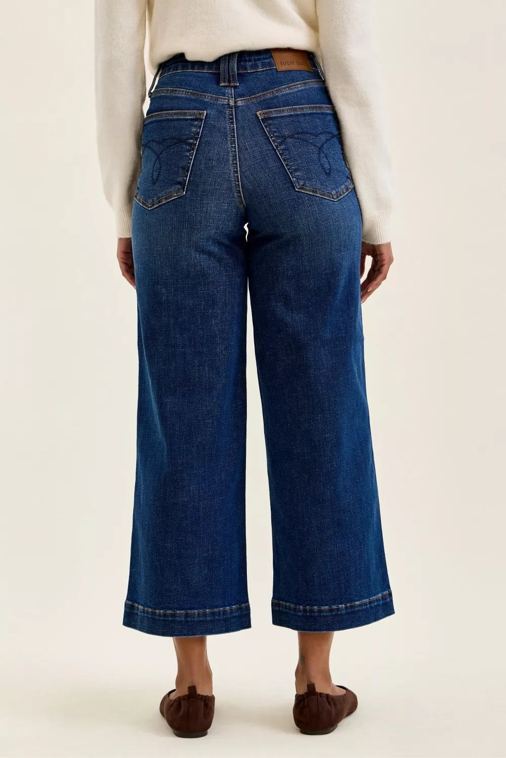Judy Blue High Waist T.C. Claudia Ankle Wide Jeans