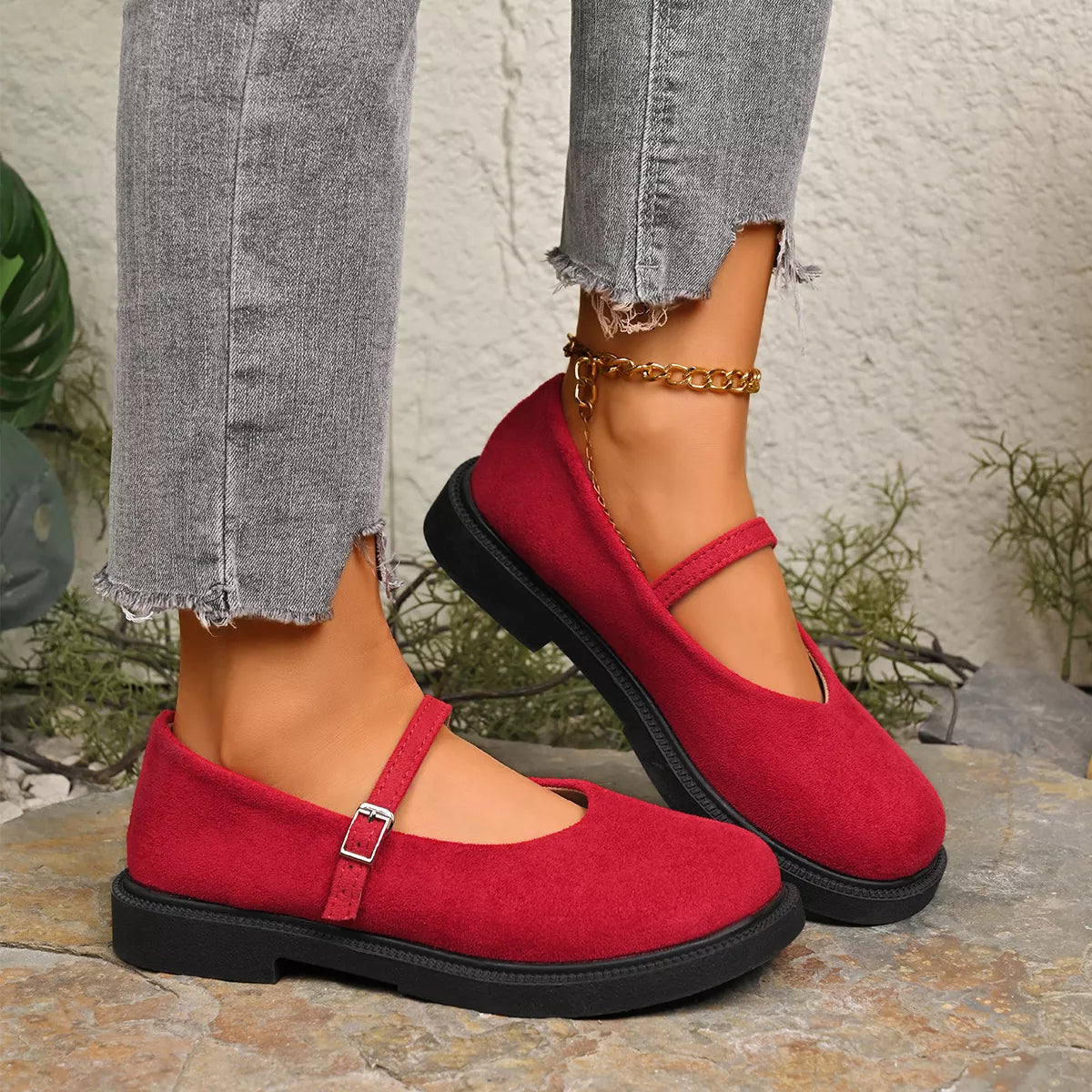 Round Toe Slip-Ons