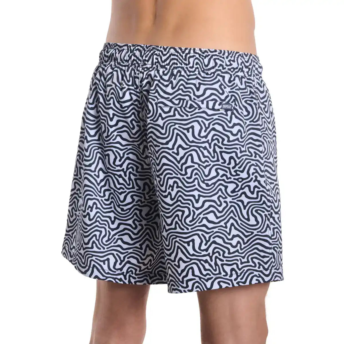 Men’s Premium Compression-Lined Hybrid Shorts – Deco Maze - Surf and Storm