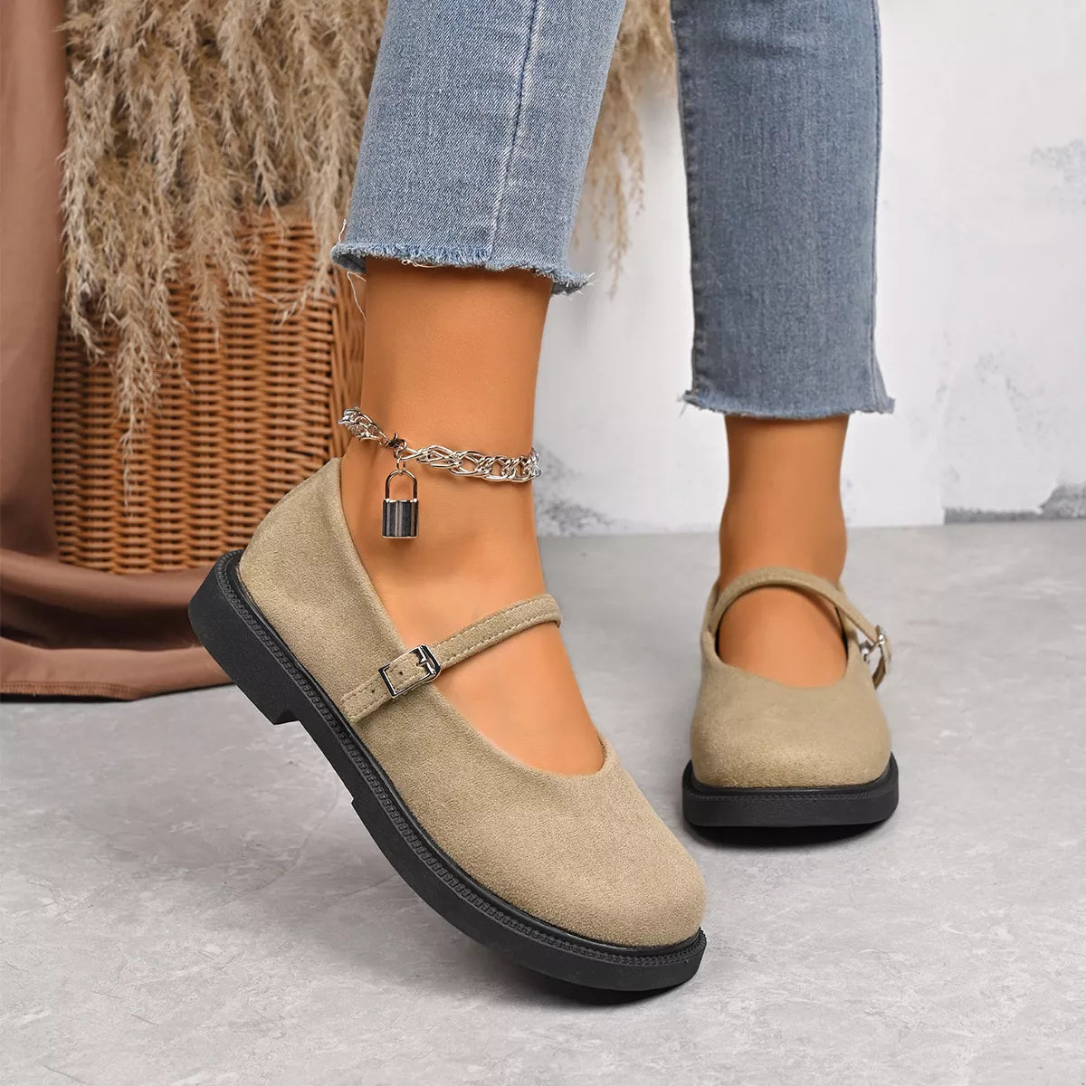 Round Toe Slip-Ons
