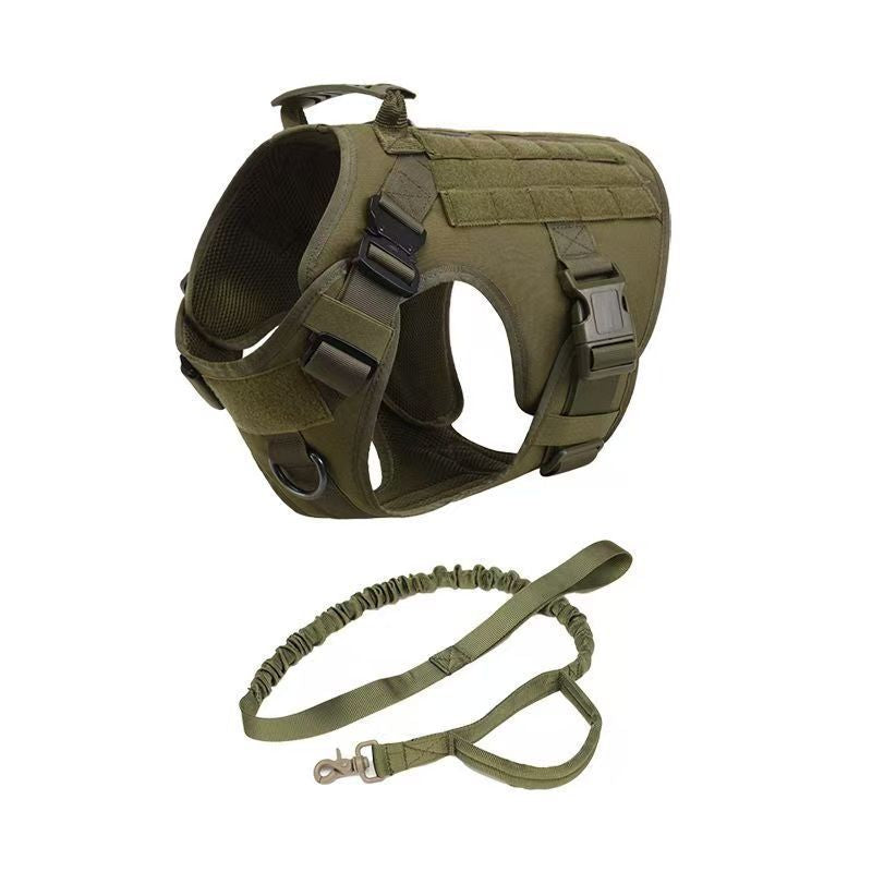 Military Tactical Dog Harness German Shepherd Adjustable Pet Dog Back
