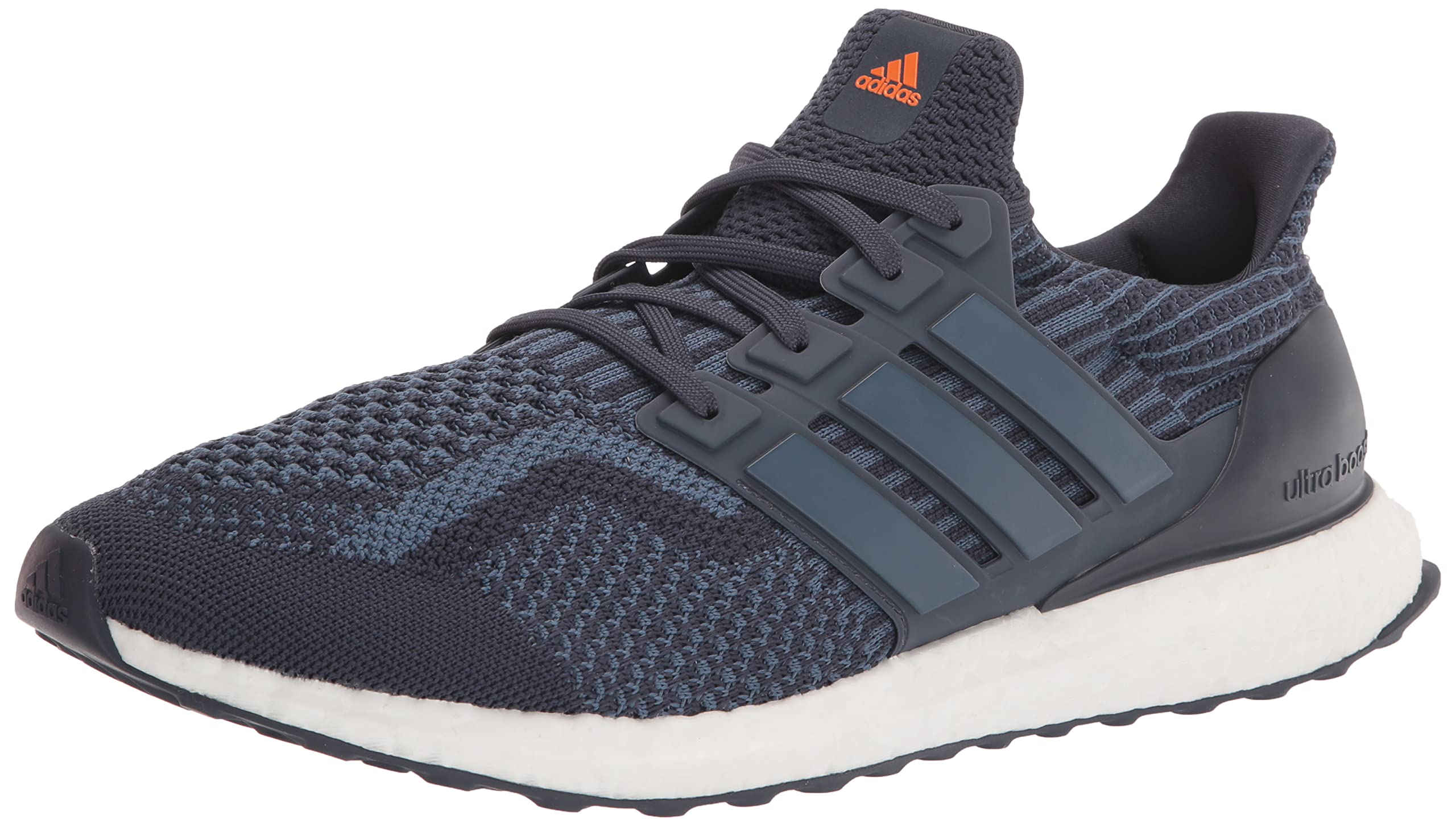 adidas Mens Ultraboost 5.0 DNA Shoes Running Shadow Navy/Wonder Steel/Impact Orange 12.5