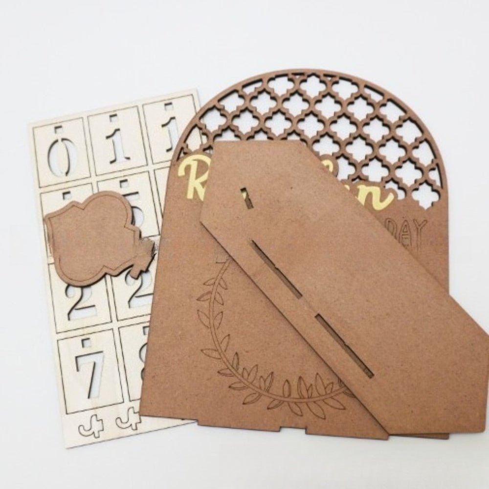 DIY Wooden Star & Moon Countdown Calendar (MAC337）