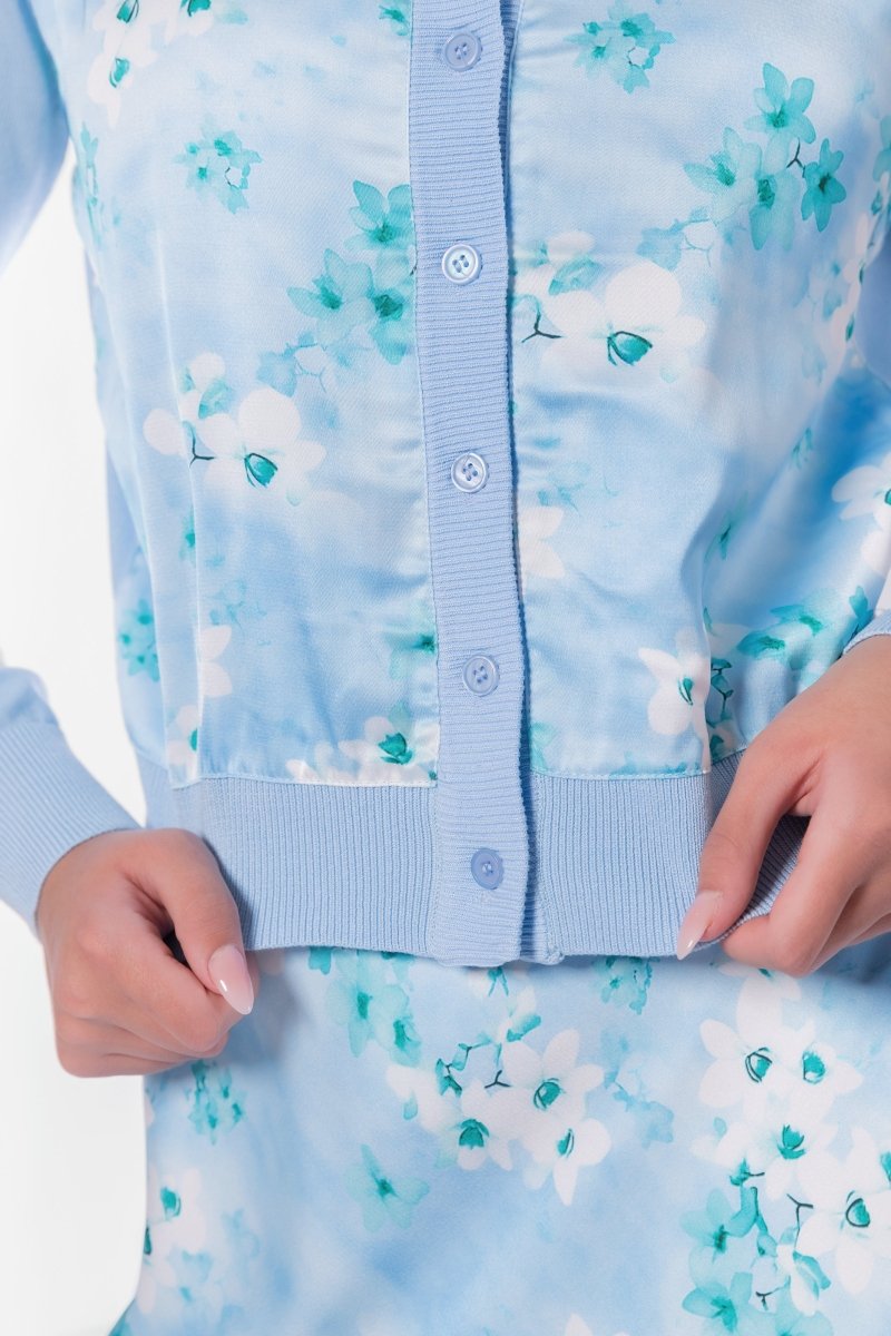 Donna Cardigan (Mint Flower)