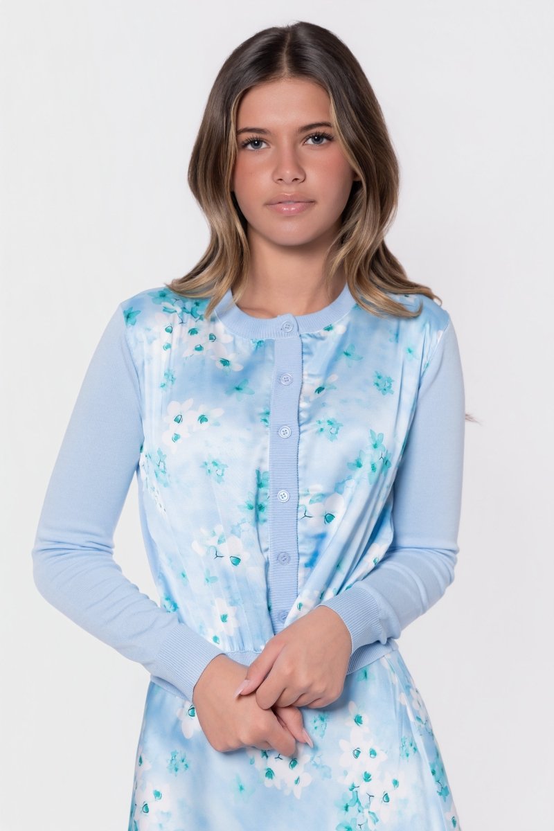 Donna Cardigan (Mint Flower)