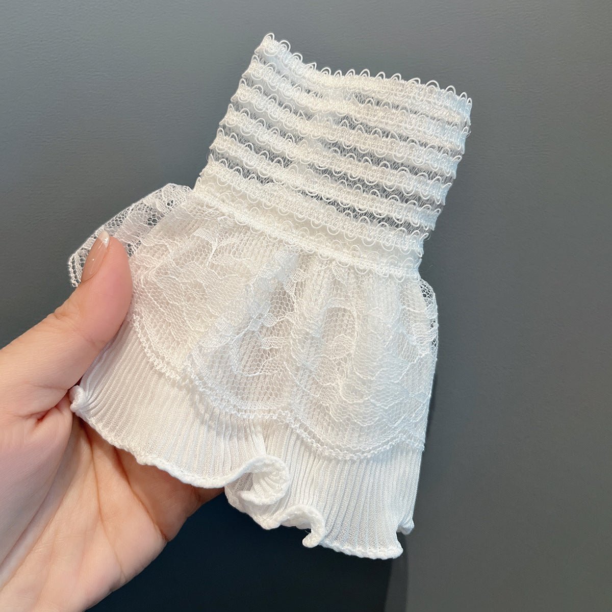 Double Layer Lace Ruffle Cuff Sleeves (MAC421)