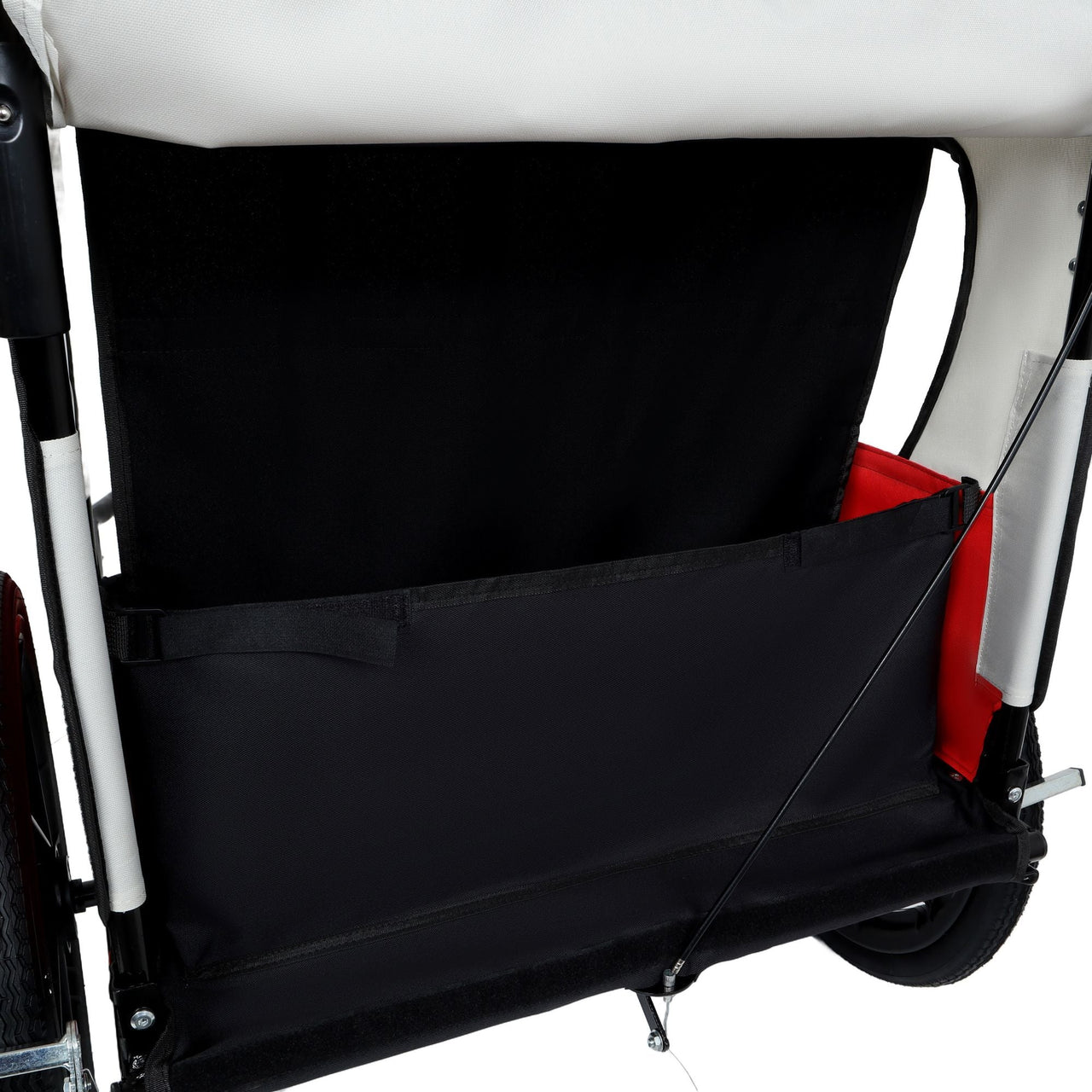 2-in-1 Double 2 Seat with 5-point safety harnesses Bicycle Bike Trailer Jogger Stroller for Kids Children Foldable Collapsible w/Pivot Front Wheel, Storage Bag