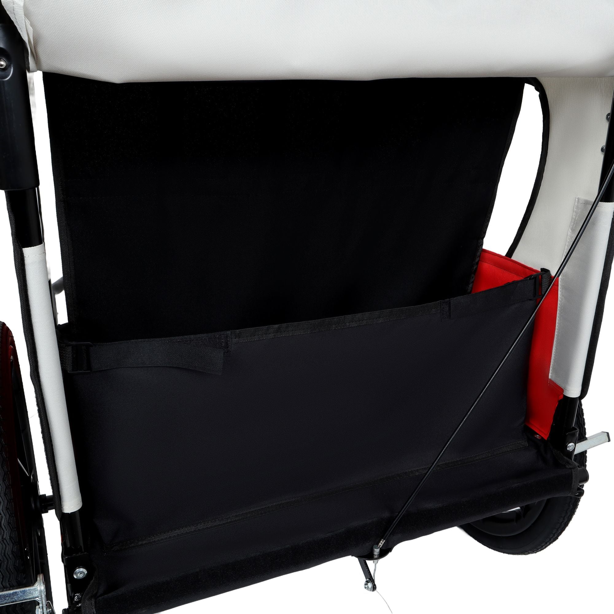 2-in-1 Double 2 Seat with 5-point safety harnesses Bicycle Bike Trailer Jogger Stroller for Kids Children Foldable Collapsible w/Pivot Front Wheel, Storage Bag