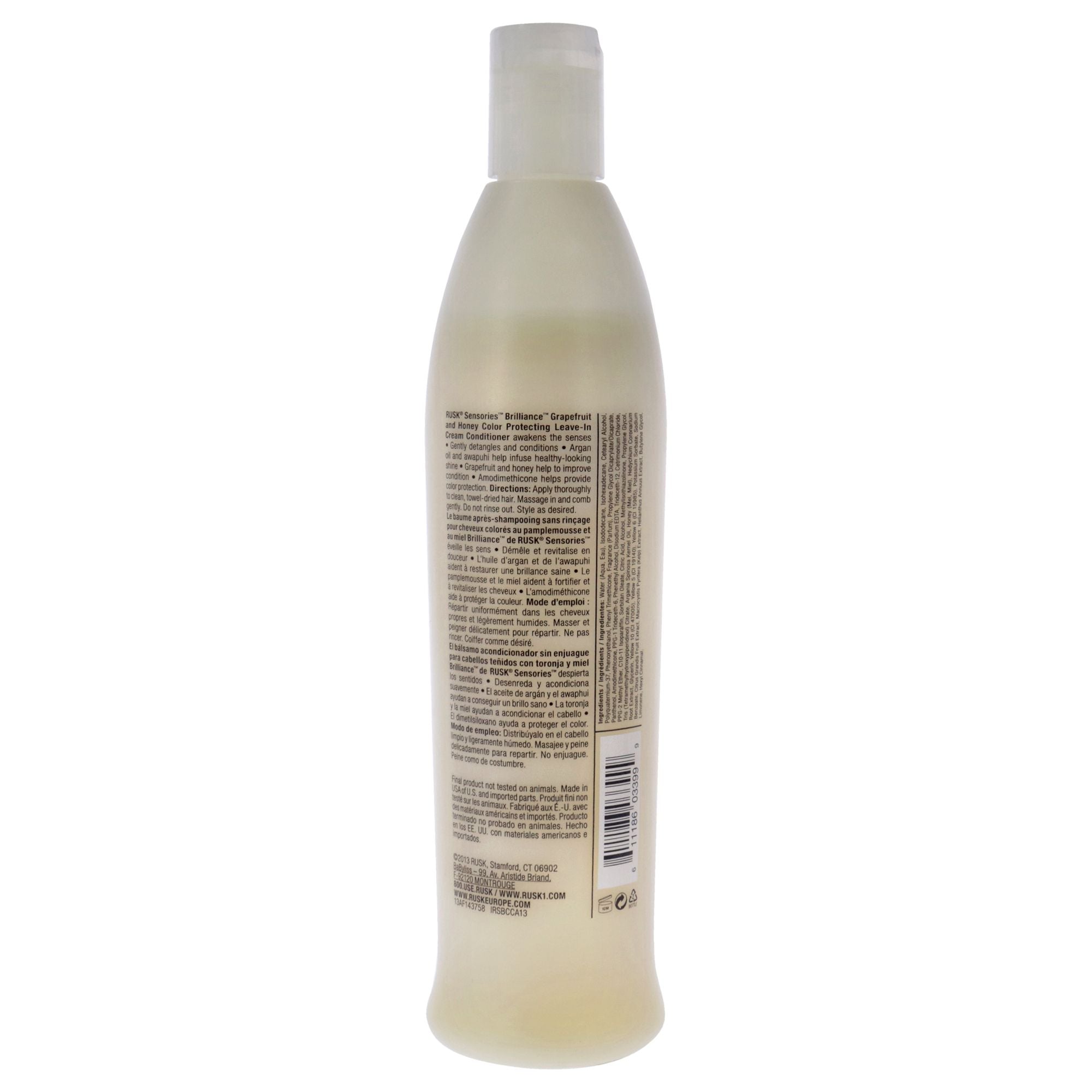 Sensories Brilliance Conditioner by Rusk for Unisex - 13.5 oz Conditioner