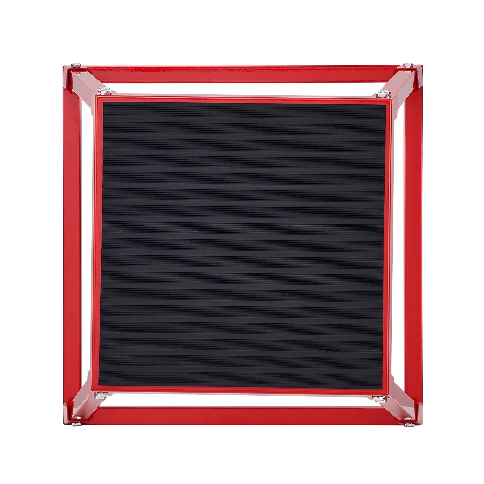 Plyometric Jump Box, 18 Inch Plyo Box, Steel Plyometric Platform and Jumping Agility Box, Anti-Slip Fitness Exercise Step Up Box for Home Gym Training, Conditioning Strength Training, Red