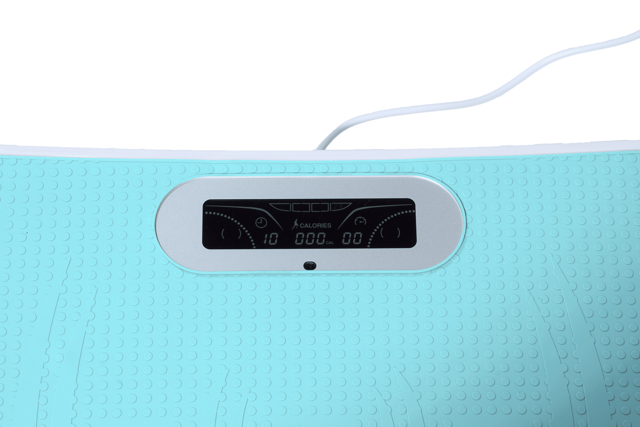 Full Body Vibration Platform Crazy Fitness Massage 10-Frequency Weight Loss & Fat Burner Shaking Machine For Unisex Blue