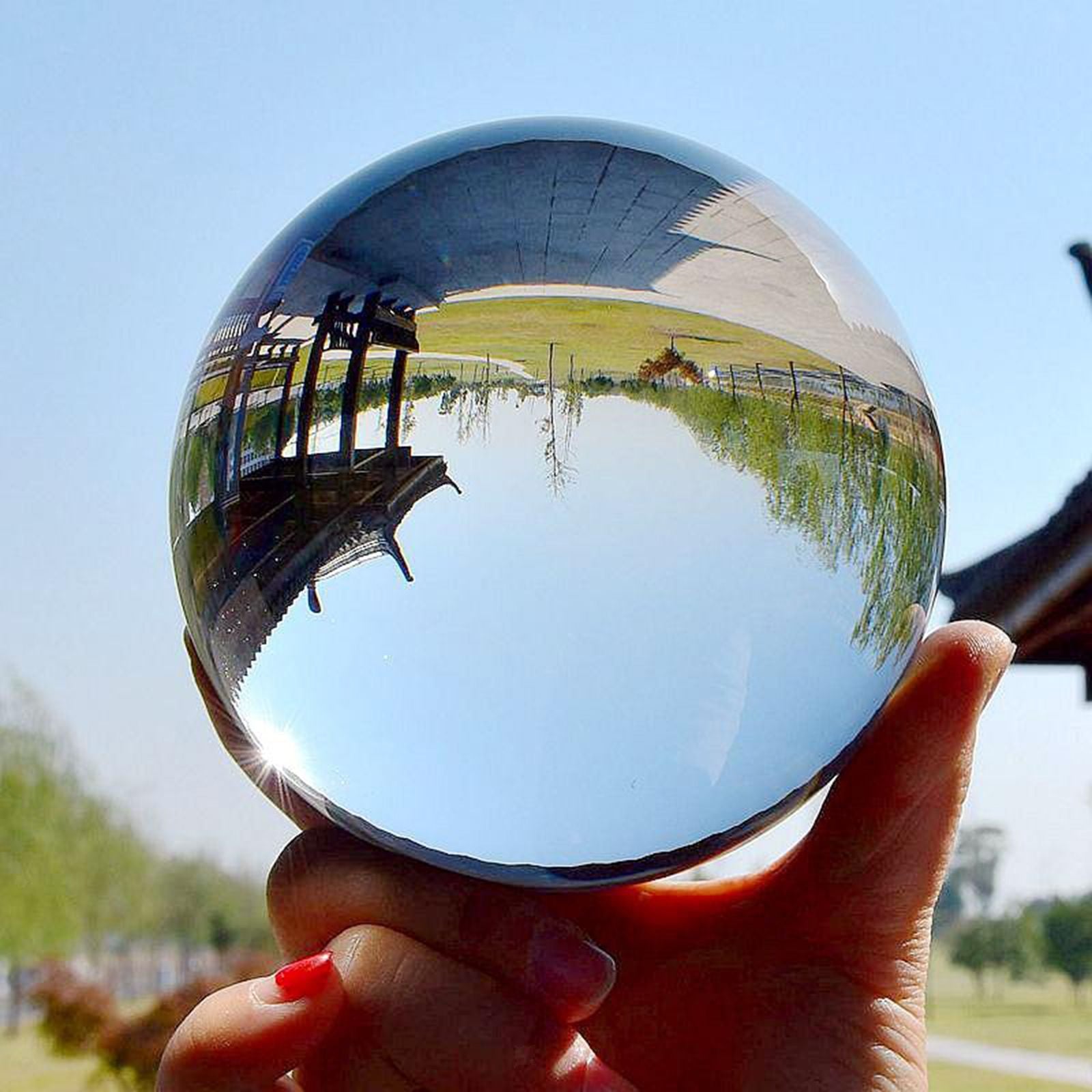 DSJUGGLING Clear Acrylic Contact Juggling Ball 120mm - 4.72