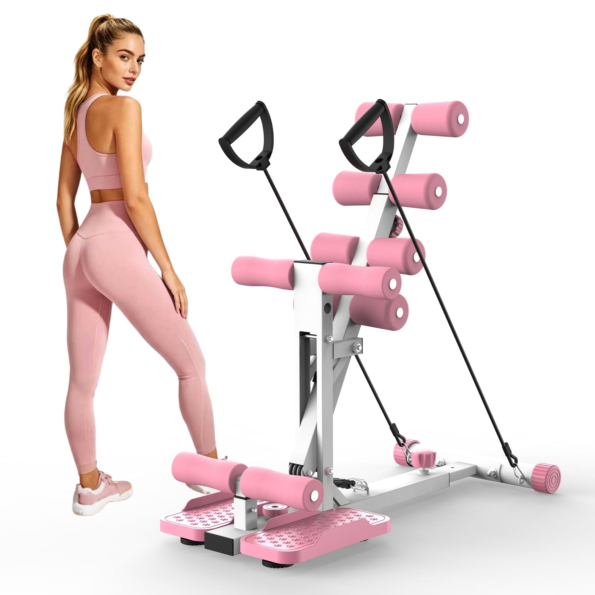 Deep Squat Machine for Home-Glutes Trainer Machine with Resistance Bands Squat Assist Trainer for Core & Legs Workout Ideal for Home Gym, Apartment & Office