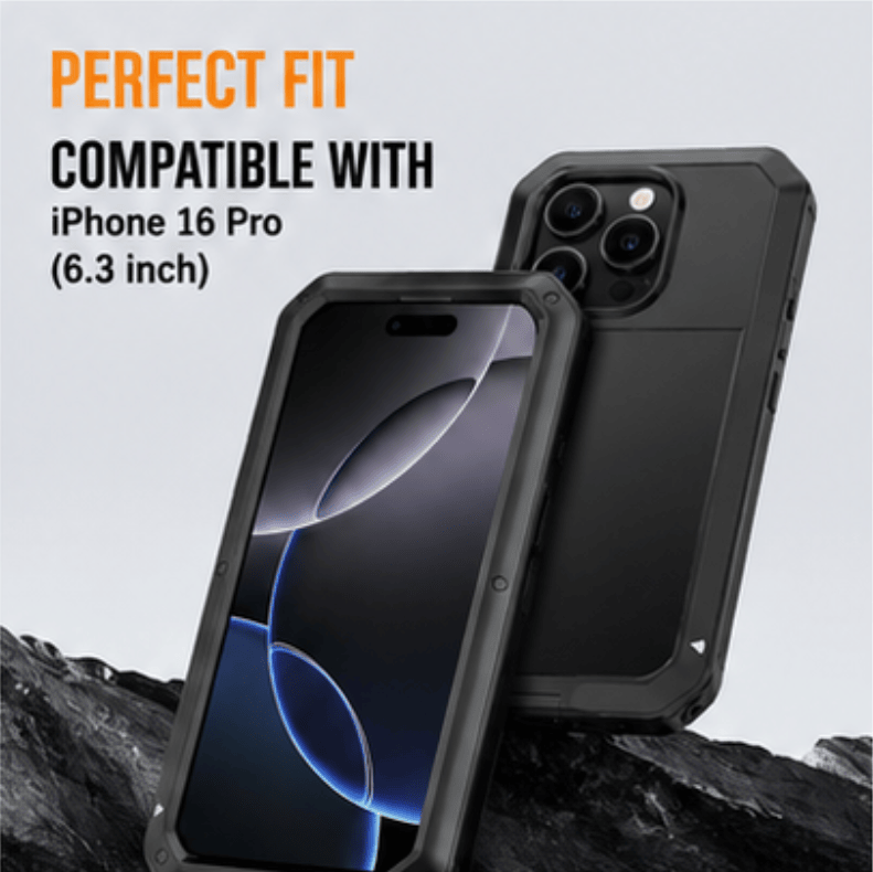Rugged Shockproof Phone Case for iPhone 11/12/13/14/15/16 Plus - Military Grade 10FT Drop Protection Heavy Duty Full-Body Protective Cover with Raised Screen & Camera Edges, Anti-Slip Grip