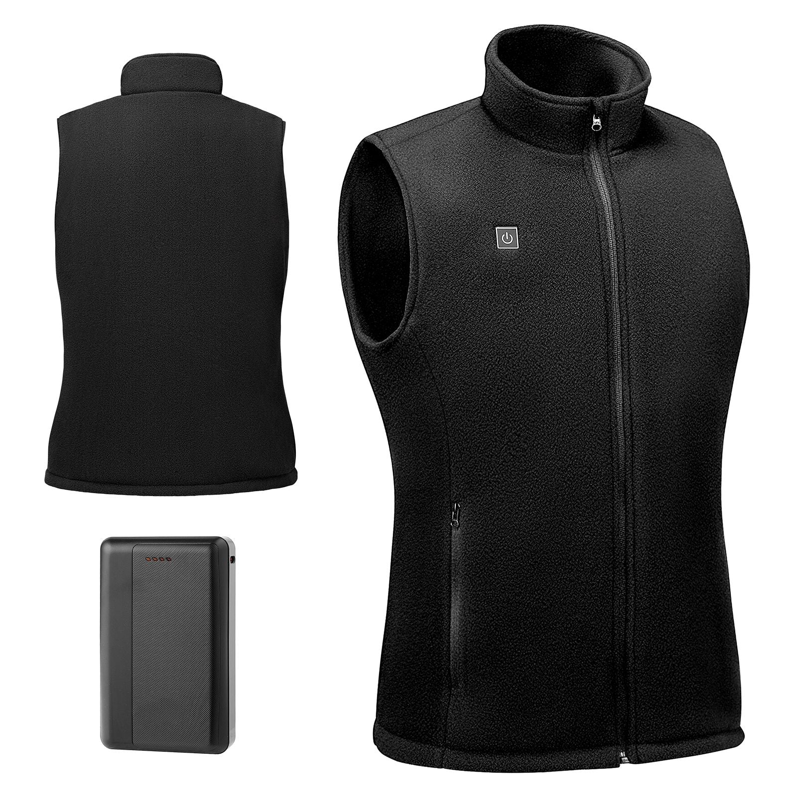 Heated Vest, Women Electric Heating Vest with 16000 mAh Battery Pack, 6 Heating Zones Lightweight Rechargeable Winter-Vest with 3 Levels, for Outdoor Hiking Camping Fishing Skiing, Size M
