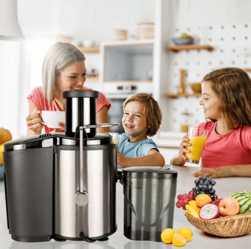 28199470 900W Multi-function electric juicer juice 0.8L, 1.5L slag cup without BPA fruit and vegetable juice, modern vertical mixing kitchen juicer, secondary mechanical
