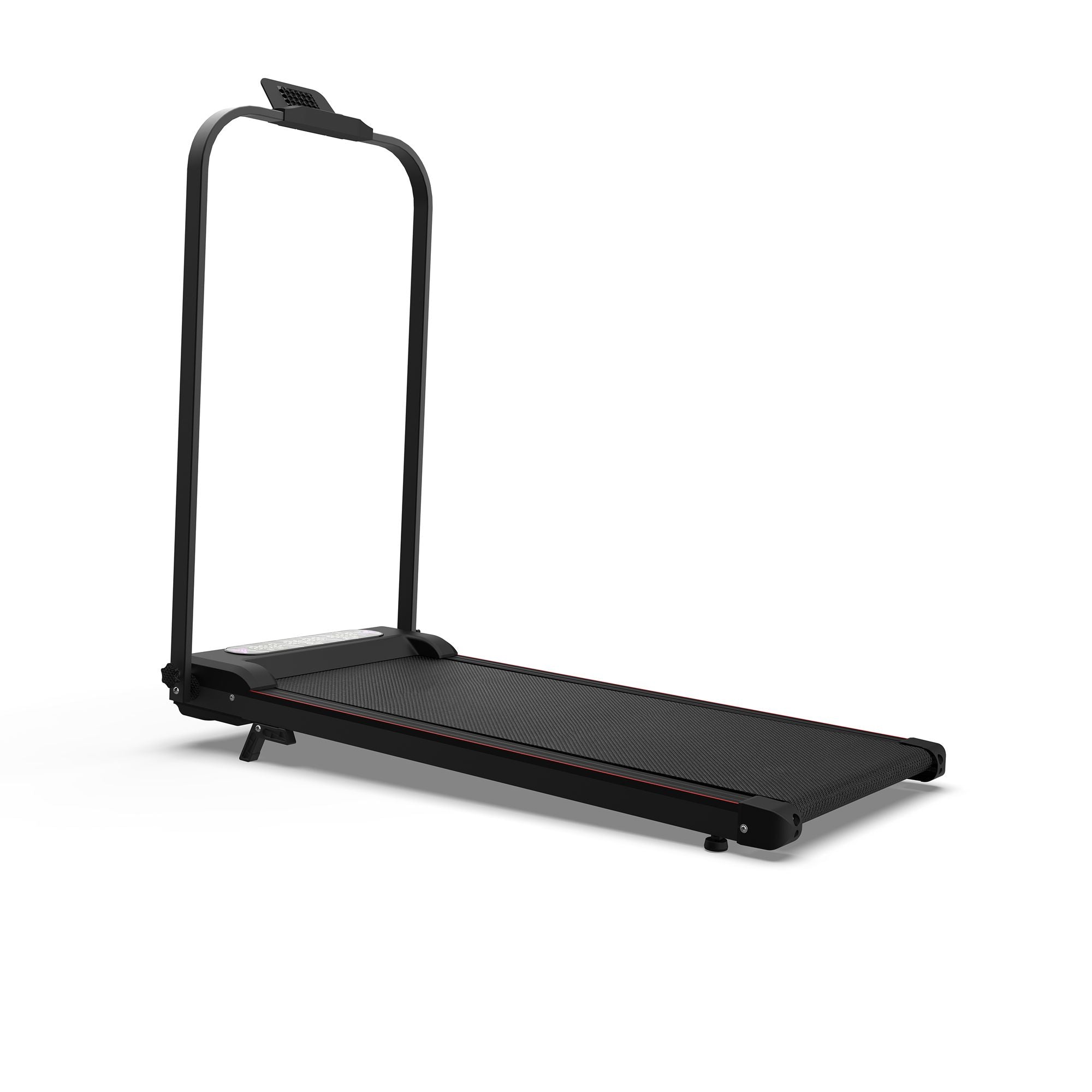 Foldable Treadmill with Handle Bar & Incline, 2 in 1 Upgrade Portable Under Desk Walking Pad and Vibration Pad with Remote Control for Home Office Small Spaces