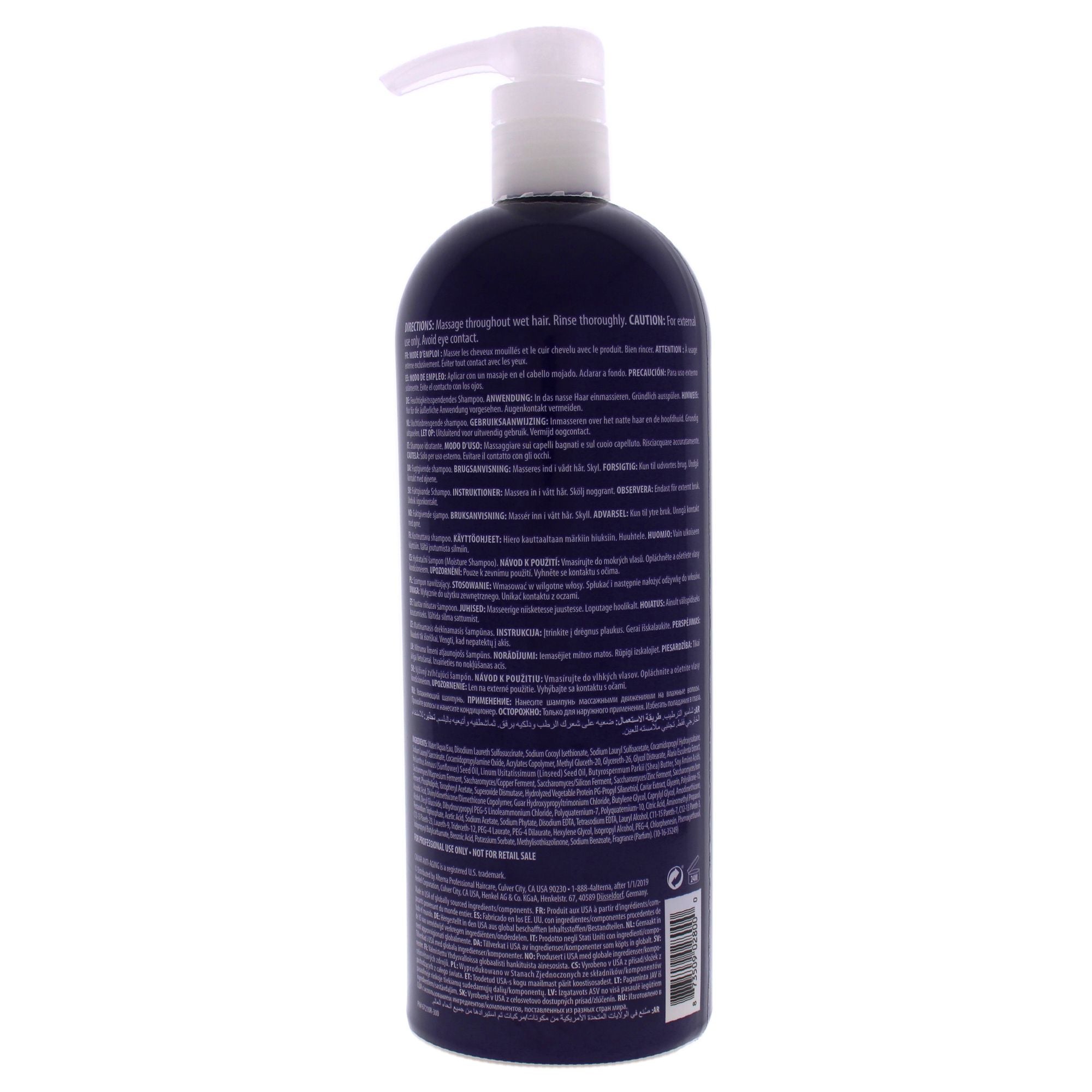Caviar Anti-Aging Replenishing Moisture Shampoo by Alterna for Unisex - 33.8 oz Shampoo